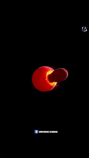 138K views · 1K reactions | Early Earth And Theia Collison #UniverseScience | Universe Science | Facebook