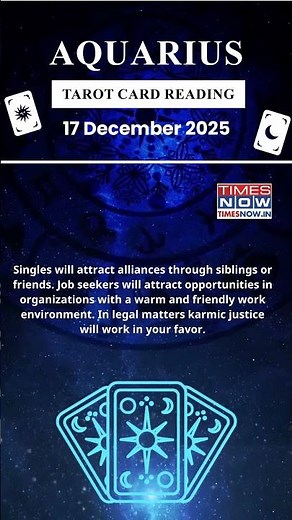 Aquarius Tarot Card Reading | 17 December Zodiac | Astrology & Prediction of the Day | #short #tarot