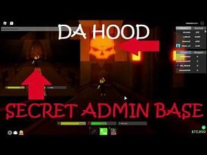 DA HOOD SECRET ADMIN BASE EXPLORED. ROBLOX SUPER COOL