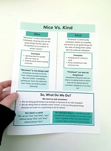 Nice Vs. Kind | THERAPY INFO SHEET - Etsy UK