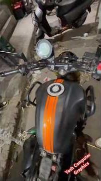 TVS Ronin Wrap Matt Black 😱 | Graphics Design Orange