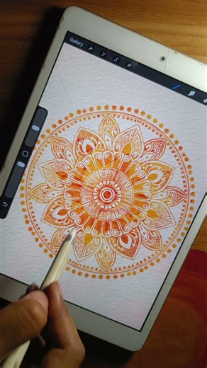 Procreate mandala art illustration #art #digitalcrafts #illustrationnation #procreate #arttutorial