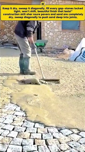 Sweeping Joint Sand – Lock Cobblestone Pavers Solid & Secure