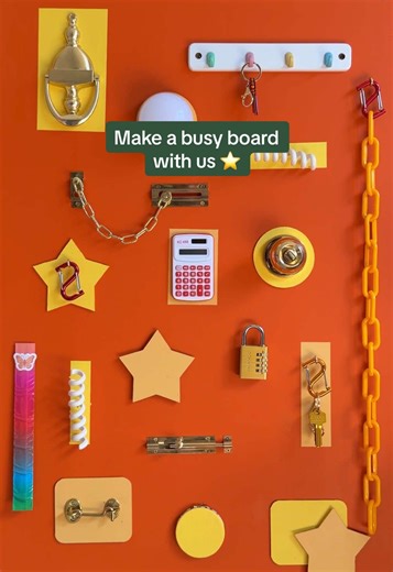 Create a DIY Busy Board for Playtime Fun