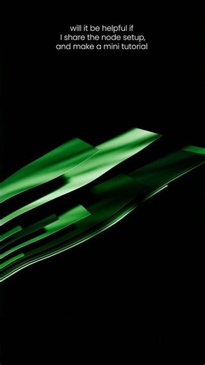 geometry node setup for paper flowing motion design in blender