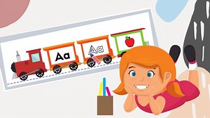 FREE Train Themed - Alphabets Reading, Writing & Phonics Practice - AS TOLD BY MOM