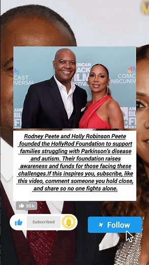 Rodney Peete and Holly Robinson Peete founded the HollyRod Foundation to support#america #humanity
