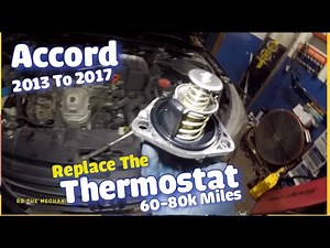 Replace thermostat on Honda Accord 2013 to 2017 easy to (DIY)