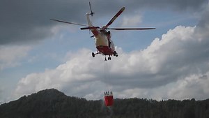 Czech firefighters control fire in National Park after nine days, HRENSKO, CZ - 01 Aug 2022