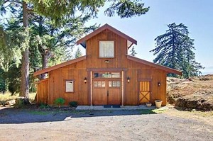 This gorgeous converted barn home has three bedrooms, and sits on 14 beautiful acres of property. | Woodworking Enthusiasts