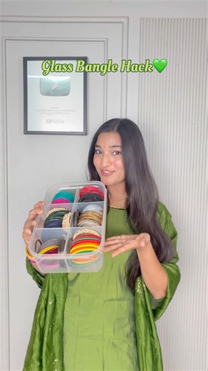 Travel Glass Bangle Organizer Hack😍❤️ #nupursharma #hack