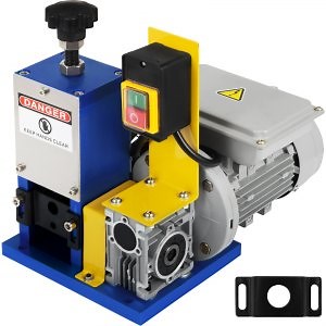 VEVOR Automatic Electric Wire Stripping Machine 0.05\"-0.98\",Portable Dark Blue Wire Stripper, Wire Stripping Machine Tool for Scrap Copper Recycling (Dark Blue)  | VEVOR US