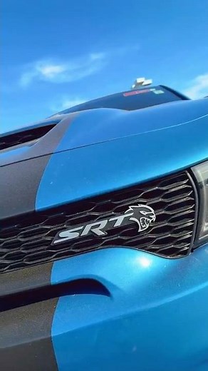 Fast Cars = Happiness? Blue 2023 Dodge Charger Hellcat in Phoenix!