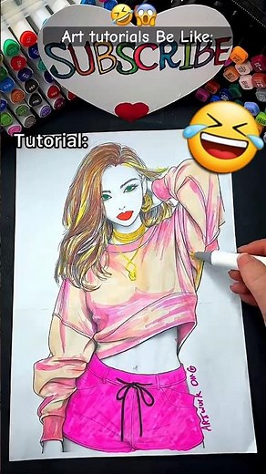 🤩😍 Art tutorials be like 🤣 are you Relate this? How to go Viral