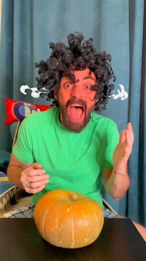 He bruised his hand against a pumpkin 🎃 #viral