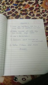 Classes: 11) What are land forms and how a many types of landf... | Filo