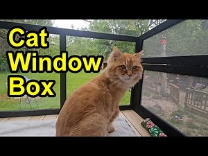 Our Cat Loves The Cat Wooden Outdoor Window Box - "Catio Window Box" #catio #catoutdoorwindowbox