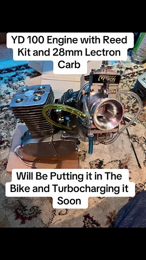 Turbocharged 2-Stroke Motorised Bicycle with Lectron Carb