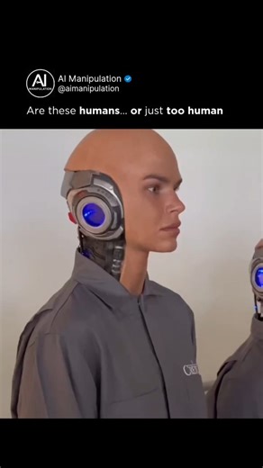 Artificial Intelligence & Digital Delusion on Instagram: "You blinked... is it a person or an android? These hyper-realistic figures push us straight into the uncanny valley. Some are built like Actroid models (which blink, speak, even “breathe” via actuators) , others like Protoclone flex synthetic “muscles” under the skin in eerily lifelike motion . Either way, when robots start imitating life this well, it redefines what it means to look alive. Do you think your eyes could reliably tell the d