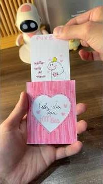 Dia das mães ❤️ Ideia simples de cartão ❤️ #viral #artesanato #tutorial #fyp #diadasmaes