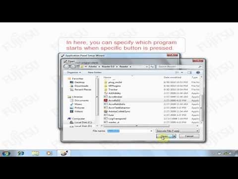 Fujitsu PC LIFEBOOK Application Panel Tutorial.wmv