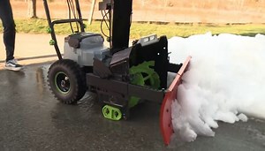 Innovative device turns your snow blower into a personal snowplow