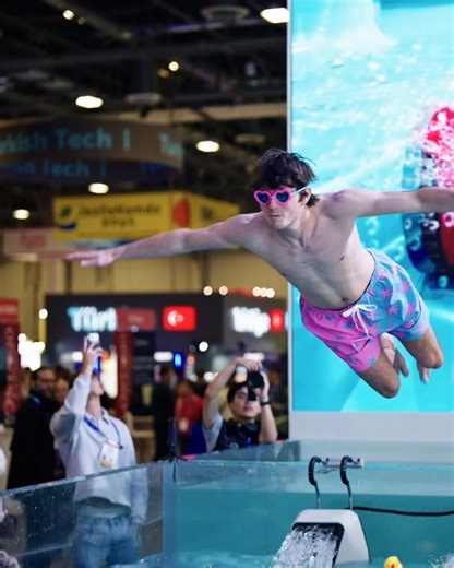 iGarden_Official on Instagram: "Looks like the Swim Jet Challenge at CES 2026 was a splash hit! 🏊‍♂️ Who would've thought a demo pool on the show floor could double as a real swim experience? But we made it happen, and visitors absolutely loved it. With the powerful current from the swim jet, every swim turned into pure fun and excitement. Thinking about getting one after seeing this? Explore the product page for full details. Sign up now to unlock 45% off with exclusive early-bird perks. Link