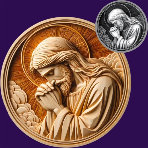 Jesus Praying 3D Laser File: Stl File | Depth Map, PNG, SVG, PDF (digital Download) - Etsy