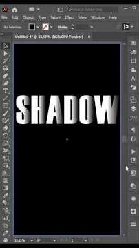 Shadow Text Effect in Illustrator | Quick Trick #illustrator #illustratortutorial #texteffects