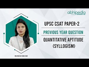 CSAT Previous year questions I UPSC Prelims 2021 | Syllogism I By Munesh Ma'am
