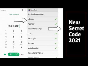 Secret Code to Test Samsung Touch Screen | Samsung New Secret Code 2021