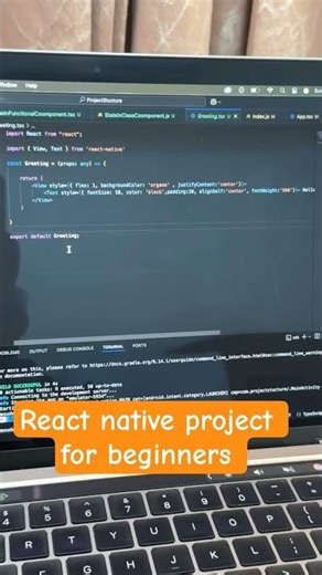 React Native Project for Beginners | Build Your First App #Shorts #CodeWithRahul
