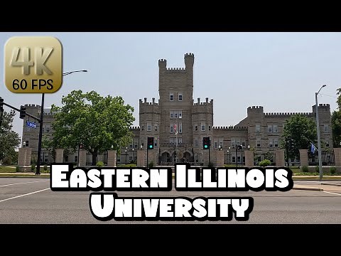 Driving Around Eastern Illinois University Campus in 4k Video