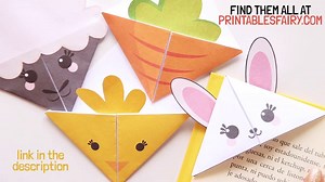 Bunny Corner Bookmarks (Easter Bunny Craft For Kids)