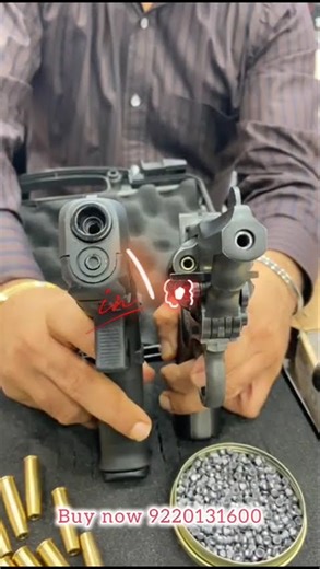 Cheapest CO2 Gun Combo! Glock & Webley MKVI Test | #trending #shorts #glock45 #webleyrevolver