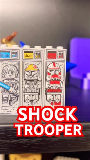 Shock Trooper in Carbonite! Star Wars custom using LEGO part!