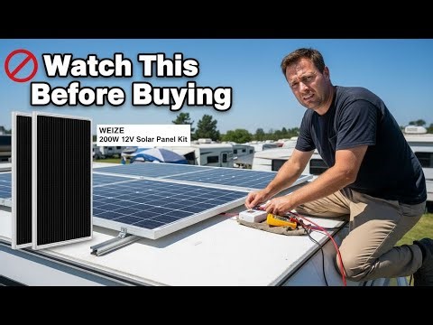 Watch This Before Buying the WEIZE 200W 12V Solar Panel Kit 🚫