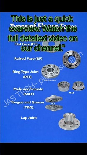 Types of Flange Faces.