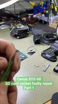 Canon EOS 6D Faulty SD card socket faulty Camera repair #camera #canoncamera #photography #canon
