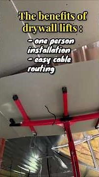 The benefits of a drywall lift=One-person assembly ➕ stress-free cable routing🏋️