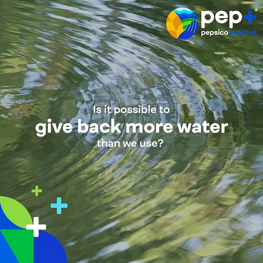 Water is a human right, and we have a vision to become net water positive. Our 3-part approach includes: 💧 Using less 💧 Replenishing natural resources 💧 Creating safe water access for communities in need More: pepsi.co/positivevaluechain | PepsiCo