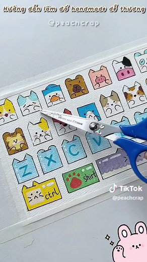 Bàn phím mini bằng giấy tự làm