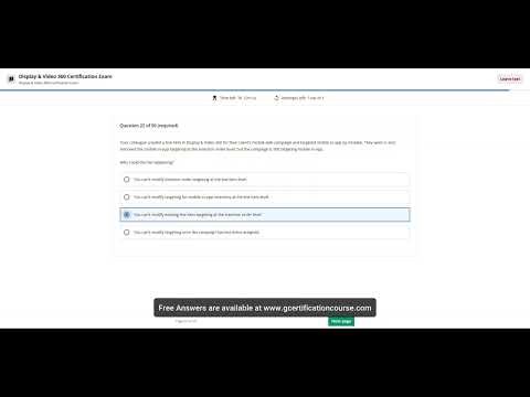Display & Video 360 Certification Exam Answers | 100% Score | Live Pass | June 2025