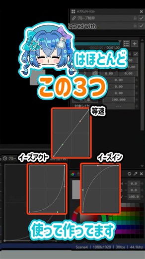 【AviUtl2】基本のイージングでかわいく動かす！ #AviUtl2 #メイキング