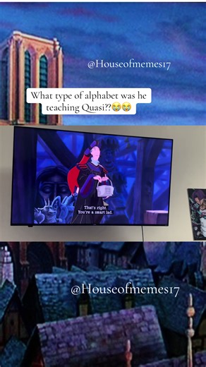 The Hunchback of Notre Dame (1996) clip — Quasimodo teaching alphabet