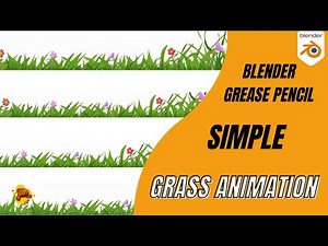 How to make quick grass animation using blender grease pencil