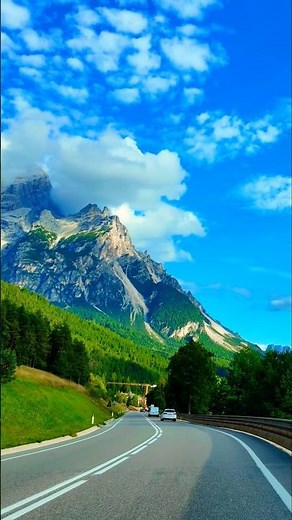 Scenic Drive Through the Dolomites | Beautiful Italian Alps Road Trip on the SS51 | 4K Driving Video