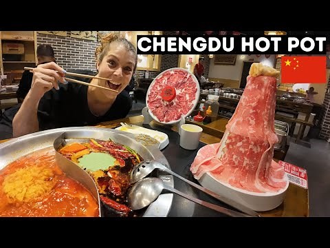 Our First Sichuan Hot Pot in China 🇨🇳 Insanely Spicy ...