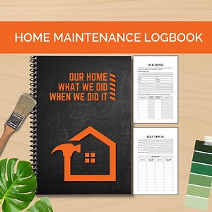 Home Maintenance Logbook: House Repair & Upgrade Tracker - Etsy