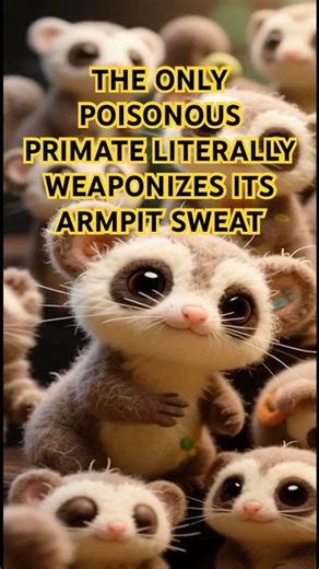 The only poisonous primate LITERALLY weaponizes its armpit sweat